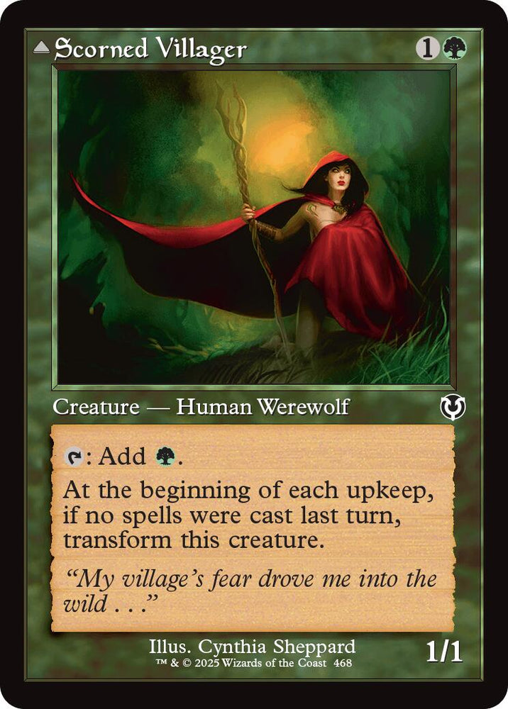 Scorned Villager // Scrounged Scythe (Retro Frame) [Innistrad Remastered]