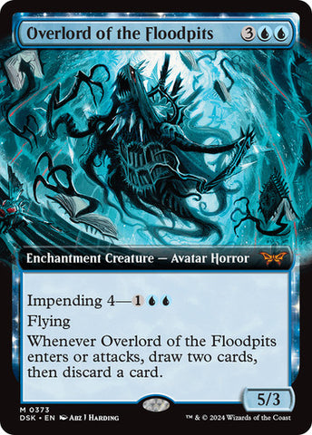 Overlord of the Floodpits (Extended Art) [Duskmourn: House of Horror]