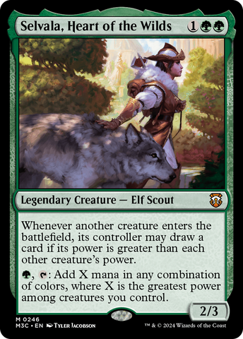 Selvala, Heart of the Wilds (Ripple Foil) [Modern Horizons 3 Commander]