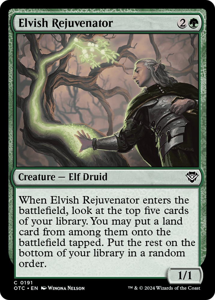 Elvish Rejuvenator [Outlaws of Thunder Junction Commander]